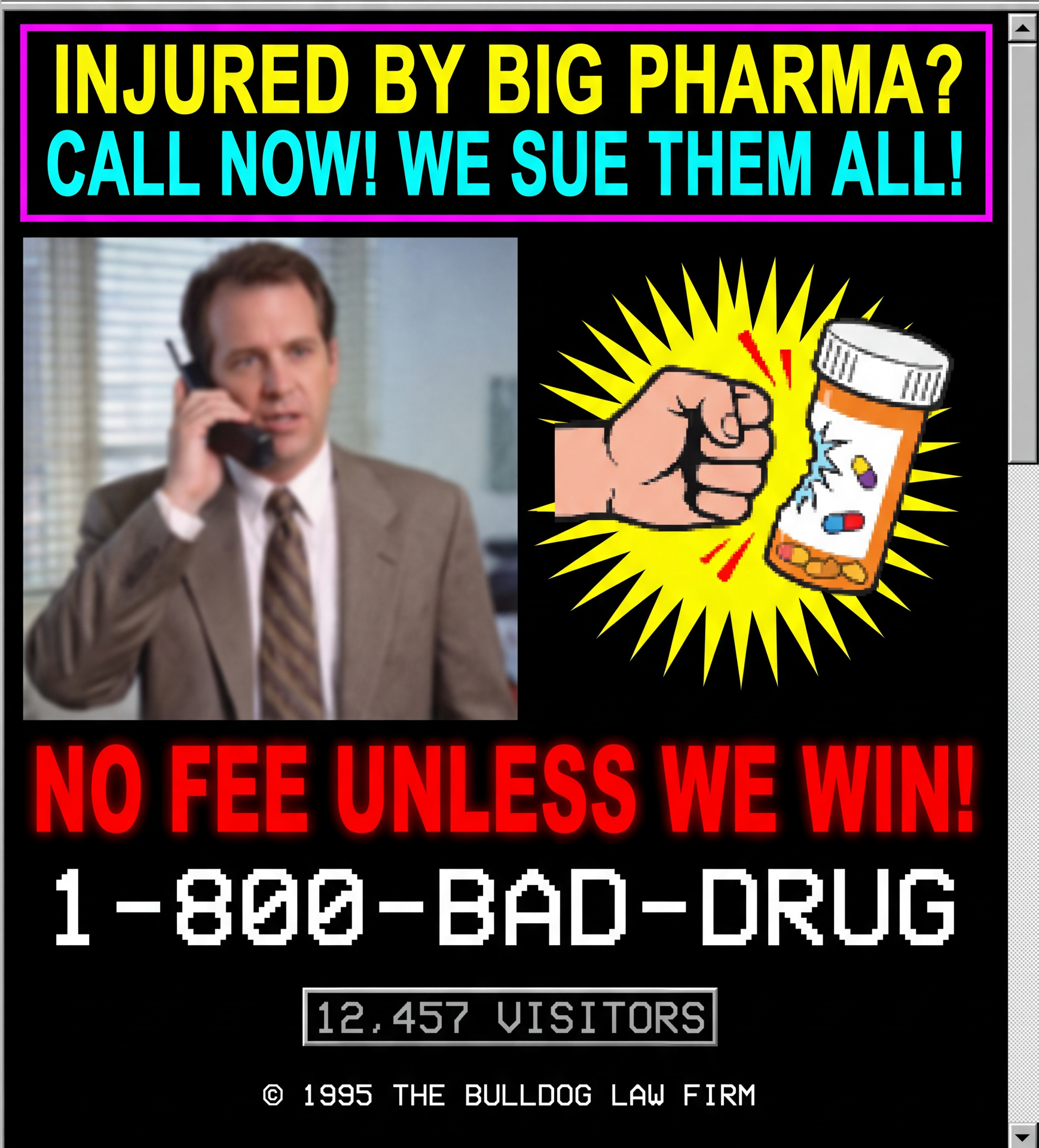 Injured by Big Pharma? Call 1-800-BAD-DRUG
